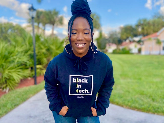 black in tech hoodie